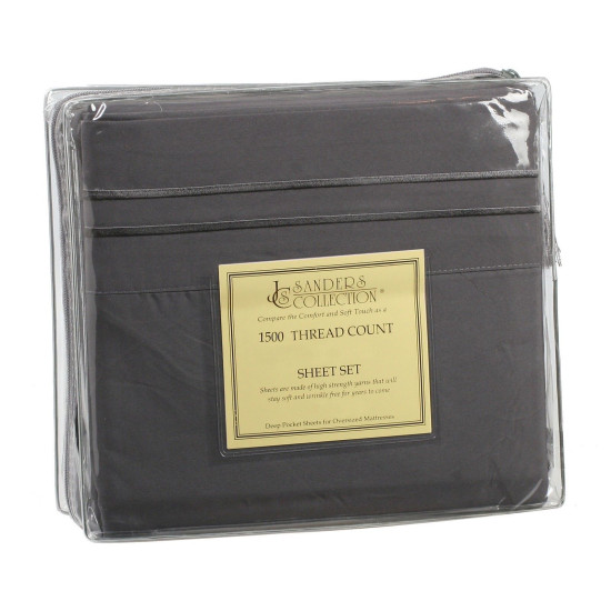 1500 Microfiber Thread Count 4 Piece Bed Sheet Set Many Sizes & Colors Available