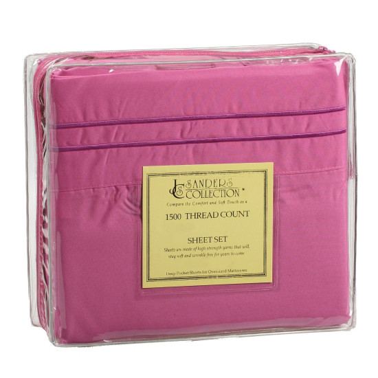 1500 Microfiber Thread Count 4 Piece Bed Sheet Set Many Sizes & Colors Available