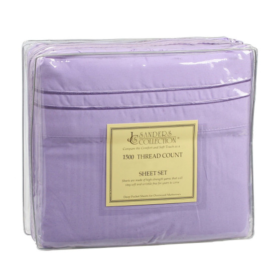 1500 Microfiber Thread Count 4 Piece Bed Sheet Set Many Sizes & Colors Available