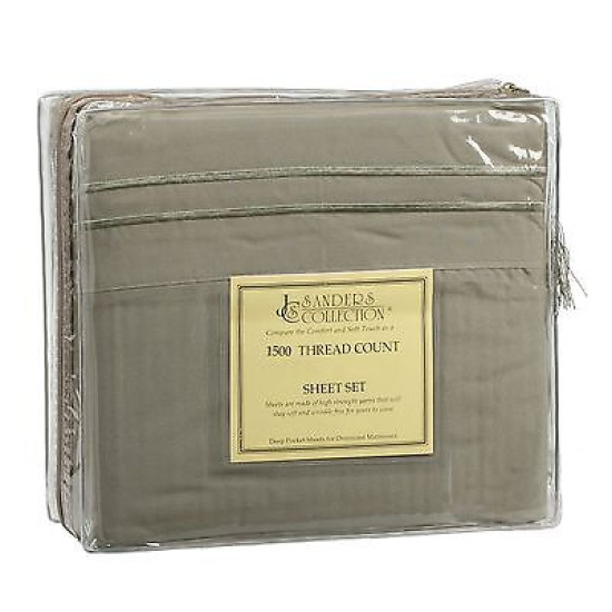 1500 Microfiber Thread Count 4 Piece Bed Sheet Set Many Sizes & Colors Available
