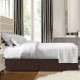 Luxury Pleated Tailored Bed Skirt - 14” Drop Dust Ruffle, Cal King - Chocolate