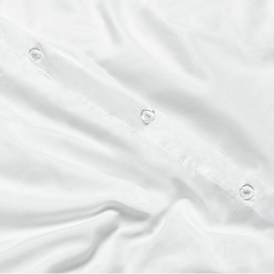 Duvet Cover Set Soft Brushed Comforter Cover W/Pillow Sham, White - Cal King