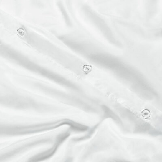 Duvet Cover Set Soft Brushed Comforter Cover W/Pillow Sham, White - Cal King