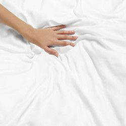 Duvet Cover Set Soft Brushed Comforter Cover W/Pillow Sham, White - Cal King