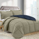 3 Piece Reversible Down Alternative Comforter Set - Comforter with Shams