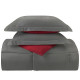 3 Piece Reversible Down Alternative Comforter Set - Comforter with Shams