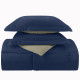 3 Piece Reversible Down Alternative Comforter Set - Comforter with Shams