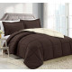 3 Piece Reversible Down Alternative Comforter Set - Comforter with Shams