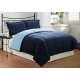 Clara Clark 3Pc Down Alternative Reversible Comforter with Pillow Shams