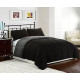 Clara Clark 3Pc Down Alternative Reversible Comforter with Pillow Shams