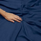 Duvet Cover Set Soft Brushed Comforter Cover W/Pillow Sham, Navy - Queen