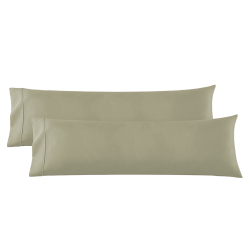 Body Pillowcase - 2 Microfiber Pillow Case -Body Pillow Size 20x54, Sage