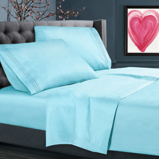 1500 Count 4 Piece Bed Sheet Set All Colors And Sizes Available