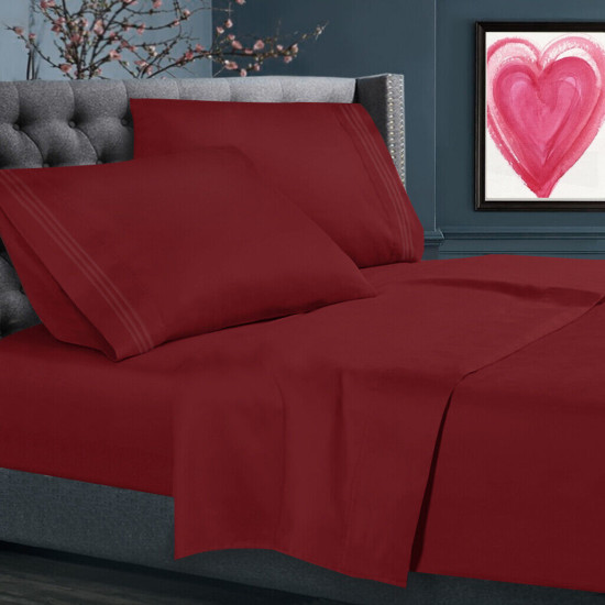 1500 Count 4 Piece Bed Sheet Set All Colors And Sizes Available
