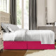 Hotel Luxury Pleated Tailored Bed Skirt - 14” Drop Dust Ruffle, Twin - Hot Pink