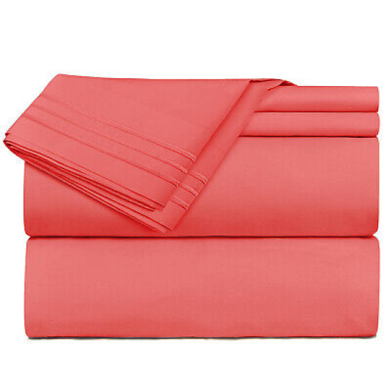 Premium Luxury Pleated Tailored Bed Skirt - 14” Drop Dust Ruffle, Twin - Yellow