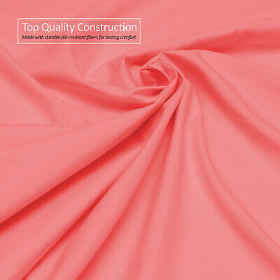 Premium Luxury Pleated Tailored Bed Skirt - 14” Drop Dust Ruffle, Twin - Yellow