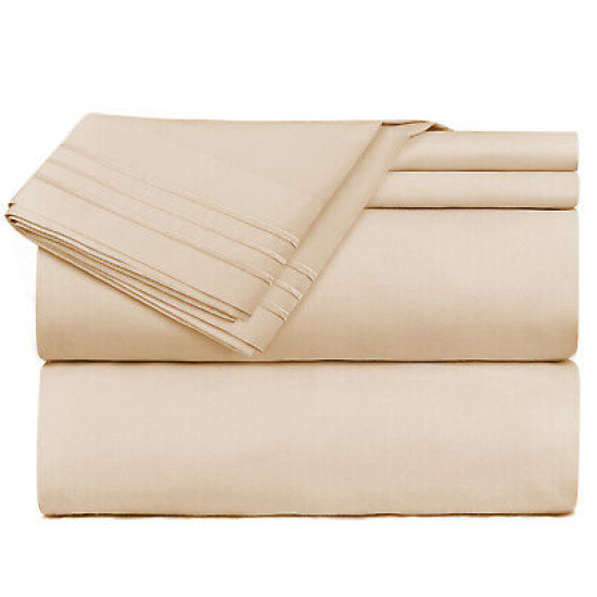 Premium Luxury Pleated Tailored Bed Skirt - 14” Drop Dust Ruffle, Twin - Yellow