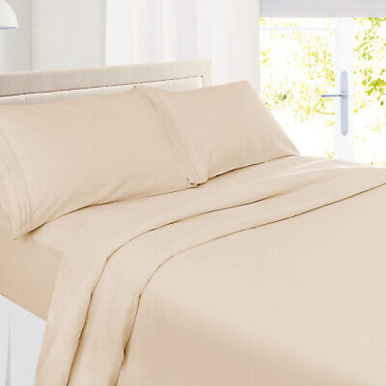Premium Luxury Pleated Tailored Bed Skirt - 14” Drop Dust Ruffle, Twin - Yellow