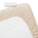 Premium Luxury Pleated Tailored Bed Skirt - 14” Drop Dust Ruffle, Twin - Yellow