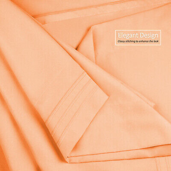 Premium Luxury Pleated Tailored Bed Skirt - 14” Drop Dust Ruffle, Twin - Yellow