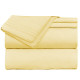 Premium Luxury Pleated Tailored Bed Skirt - 14” Drop Dust Ruffle, Twin - Yellow