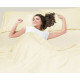 Premium Luxury Pleated Tailored Bed Skirt - 14” Drop Dust Ruffle, Twin - Yellow