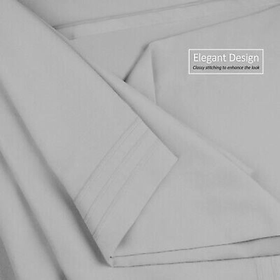 Premium Luxury Pleated Tailored Bed Skirt - 14” Drop Dust Ruffle, Twin - Yellow