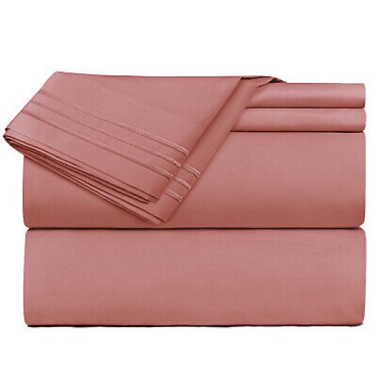 Premium Luxury Pleated Tailored Bed Skirt - 14” Drop Dust Ruffle, Twin - Yellow