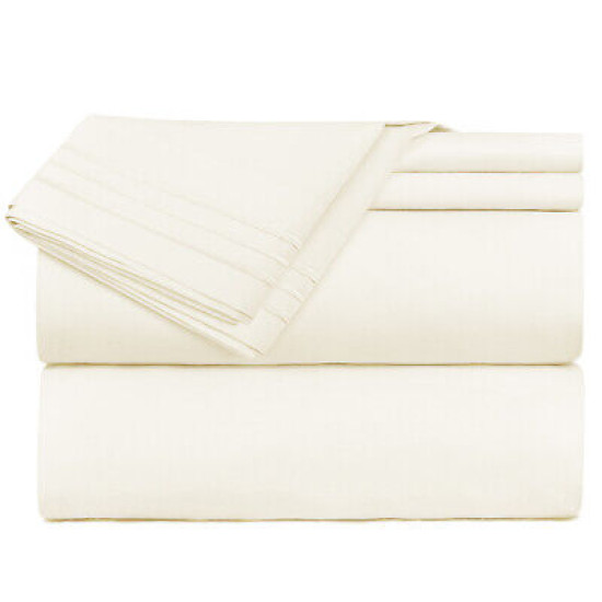 Premium Luxury Pleated Tailored Bed Skirt - 14” Drop Dust Ruffle, Twin - Yellow