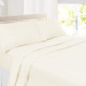 Premium Luxury Pleated Tailored Bed Skirt - 14” Drop Dust Ruffle, Twin - Yellow