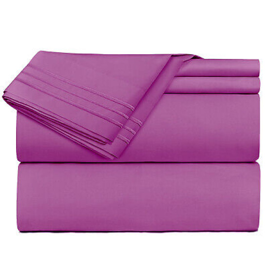 Premium Luxury Pleated Tailored Bed Skirt - 14” Drop Dust Ruffle, Twin - Yellow