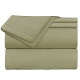 Premium Luxury Pleated Tailored Bed Skirt - 14” Drop Dust Ruffle, Twin - Yellow