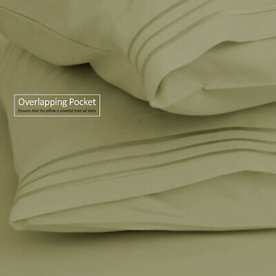 Premium Luxury Pleated Tailored Bed Skirt - 14” Drop Dust Ruffle, Twin - Yellow