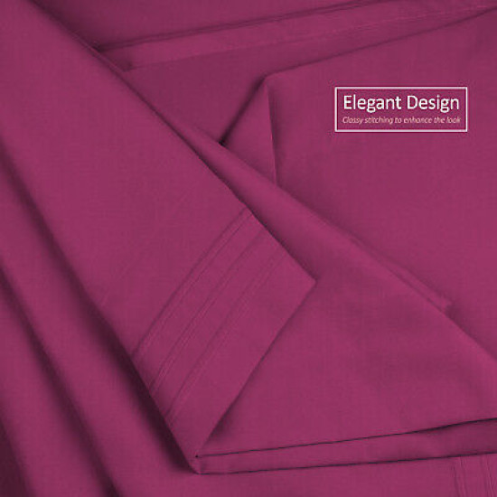 Premium Luxury Pleated Tailored Bed Skirt - 14” Drop Dust Ruffle, Twin - Yellow