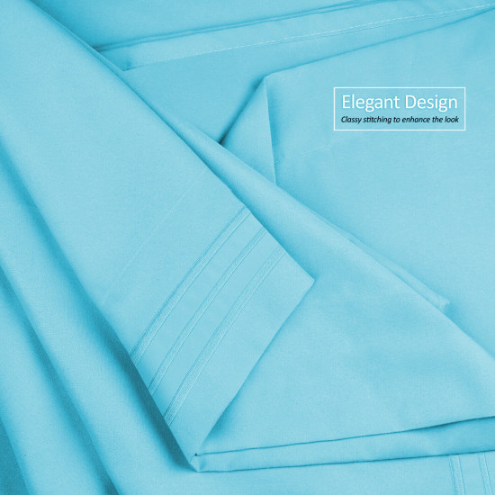 Premium Luxury Pleated Tailored Bed Skirt - 14” Drop Dust Ruffle, Twin - Yellow
