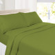 Premium Luxury Pleated Tailored Bed Skirt - 14” Drop Dust Ruffle, Twin - Yellow