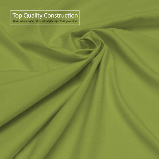 Premium Luxury Pleated Tailored Bed Skirt - 14” Drop Dust Ruffle, Twin - Yellow
