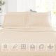Premium Luxury Pleated Tailored Bed Skirt - 14” Drop Dust Ruffle, Twin - Yellow