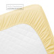 Premium Luxury Pleated Tailored Bed Skirt - 14” Drop Dust Ruffle, Twin - Yellow