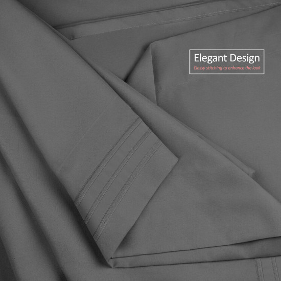 Premium Luxury Pleated Tailored Bed Skirt - 14” Drop Dust Ruffle, Twin - Yellow
