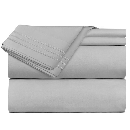 Premium Luxury Pleated Tailored Bed Skirt - 14” Drop Dust Ruffle, Twin - Yellow