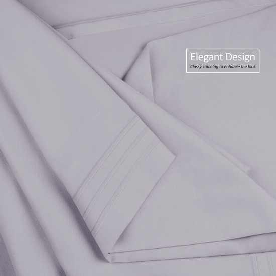 Premium Luxury Pleated Tailored Bed Skirt - 14” Drop Dust Ruffle, Twin - Yellow