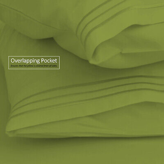 Premium Luxury Pleated Tailored Bed Skirt - 14” Drop Dust Ruffle, Twin - Yellow
