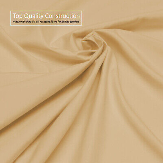Premium Luxury Pleated Tailored Bed Skirt - 14” Drop Dust Ruffle, Twin - Yellow