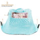 Super Soft Reading & TV Pillow Bed Rest Pillow Arms Support With Pockets - Aqua