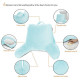 Super Soft Reading & TV Pillow Bed Rest Pillow Arms Support With Pockets - Aqua