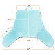 Super Soft Reading & TV Pillow Bed Rest Pillow Arms Support With Pockets - Aqua