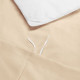 Duvet Cover Set Soft Brushed Comforter Cover W/Pillow Sham, Taupe - Full