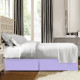 Luxury Pleated Tailored Bed Skirt - 14” Drop Dust Ruffle, Cal King - Lavender